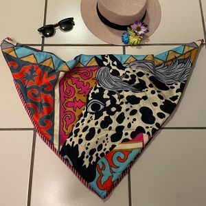SHEIN. Bandana. Leopard. Multicolored. One size.